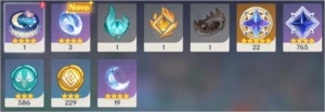 Conta AR 43 - Klee+Qiqi+14SR / Oração Perdida+Gemas -NA-PC - Genshin Impact