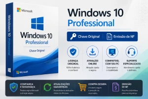 windows 10 Professional – Chave Original | Emissão de NF - Softwares e Licenças