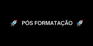 Vlr Pós Formatação - Outros