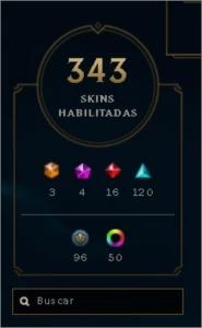VENDO CONTA DE 2012 - MESTRE 200 PONTOS - 343 SKINS - League of Legends LOL