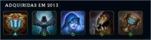 VENDO CONTA DE 2012 - MESTRE 200 PONTOS - 343 SKINS - League of Legends LOL