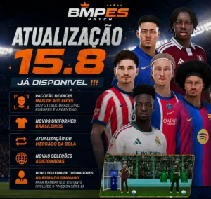 BMPES 26 - para PES 2021 –Para pc com Todas as Atualizações - eFootball PES