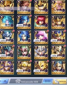 Conta Saint Seiya Awakening Servidor A6 Aries SSA