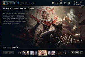 Conta LoL/Ahri Lenda Imortalizada - League of Legends