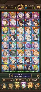 Conta 7DS Grand Cross - Seven Deadly Sins