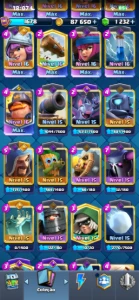 conta clash royale 14000 troféus, emote maior campeão 8 anos