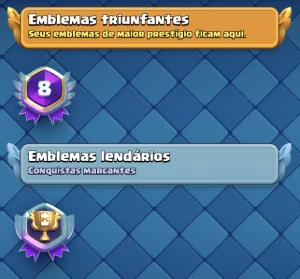 conta clash royale 14000 troféus, emote maior campeão 8 anos