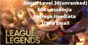 Conta Smurf Unranked PRONTA ENTREGA - League of Legends LOL