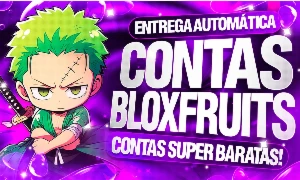 Conta Blox Fruits >🔥Itens Exclusivos + 🍏Frutas + ⚔Espadas - Roblox