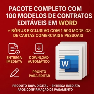 100 Modelos Contratos + 1.600 Cartas Comerciais E Pessoais - Outros