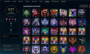 Conta LOL Diamante 1 500+ skins - League of Legends