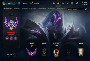 Conta LOL Diamante 1 500+ skins - League of Legends