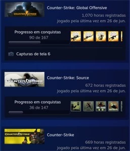 Conta steam 4 anos de serviço - Counter Strike CS