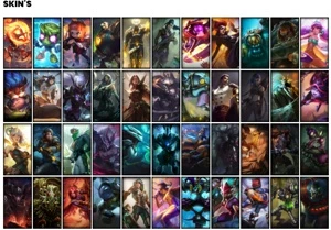 Conta Prata 3 com 62 Skins e 95 Champs - League of Legends LOL