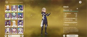 Ar12 Albedo + Arco de Amos - Genshin Impact