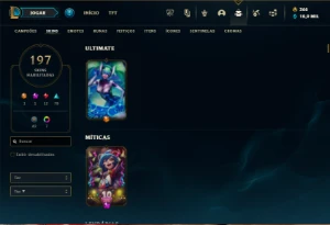 Unranked com TODOS os champs e 197 Skins ( MAIN SUP ) - League of Legends LOL