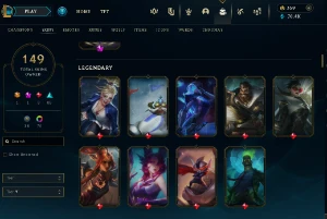 Conta Lol  full acesso  359 Rp - 149 Skins - Lv 403 - League of Legends