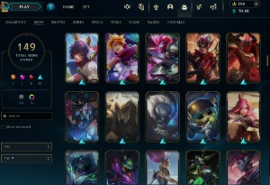 Conta Lol  full acesso  359 Rp - 149 Skins - Lv 403 - League of Legends