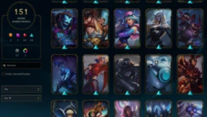 Conta League of Legends 151 Skins Full Acesso Unranked LOL