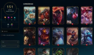 Conta League of Legends 151 Skins Full Acesso Unranked LOL