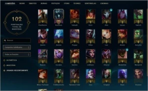 Vendo conta Plat4 3 skins - League of Legends LOL