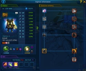 Conta mid game NADMO AOX 75/75 megidra X all maps abertos - Digimon Masters Online