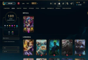 Unranked com TODOS os Champs e 189 Skins ( ADC / SUP ) - League of Legends LOL