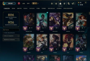 Unranked com TODOS os Champs e 189 Skins ( ADC / SUP ) - League of Legends LOL