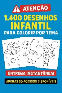 + 1.400 Desenhos Infantil  Para Colorir Por Tema