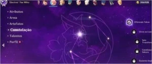 Yae Miko C1 - Atlas Celestial e Harpa -AR 36 - Genshin Impact