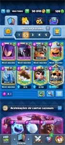 CLASH ROYALE /6000 TROFÉUS BARATO (3 PASSES) TEM CAMPEÃO/