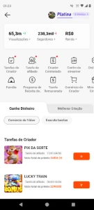 Conta Kwai 238k Seguidores | 65 Milhões de Views | Nicho Gam - Redes Sociais