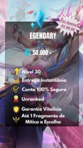 [Br] Conta Smurf Unranked - Escolha A Skin Mítica - League of Legends LOL