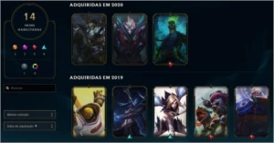 Conta lv 67, 66  champs, 14 skins, 4 sentinelas - League of Legends LOL