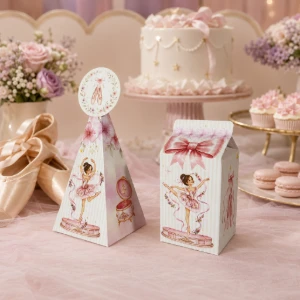 Caixas Milk e Pirâmide Bailarina - Kits 20 ou 40 - Artesanato e Personalizados