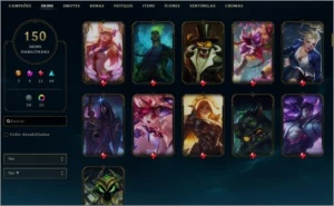Conta Diamante 4 com skins venda rapida - League of Legends LOL