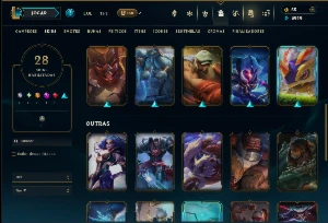 Unranked com 80 Champs e 28 Skins ( JG / ADC / SUP ) - League of Legends LOL
