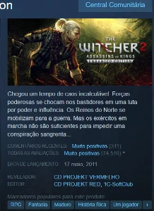 The Witcher 2 Enhanced Edition (Steam offline - auto envio)