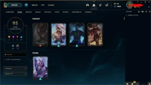 Conta LoL lvl 237, 95 skins,main yasuo 23 chromas - League of Legends