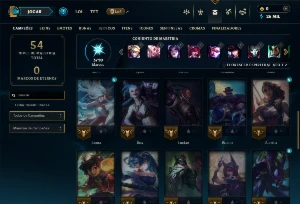 Mestre com 35 Champs e 2 Skins + 28 PDL - League of Legends LOL
