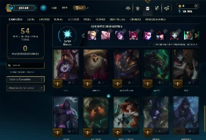 Mestre com 35 Champs e 2 Skins + 28 PDL - League of Legends LOL