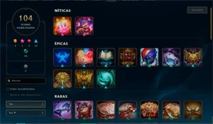 CONTA MESTRE 100 PDL - League of Legends LOL