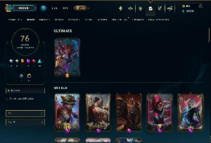 Ouro 4 com 155 Champs e 76 Skins +5 Prestigios - League of Legends LOL