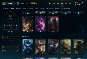 Ouro 4 com 155 Champs e 76 Skins +5 Prestigios - League of Legends LOL