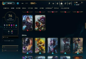 Ouro 4 com 155 Champs e 76 Skins +5 Prestigios - League of Legends LOL