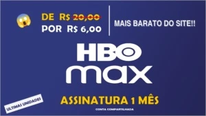 HBO MAX - 1 Mês - Assinaturas e Premium