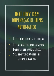 conta hay day - BOT ITENS AUTOMÁTICO - Ganhe Itens Dormindo.