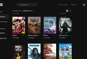 Conta Epic Games com GTA 5, The Witcher 3 e muitos jogos