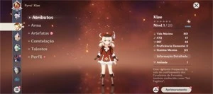 ✨GENSHIN IMPACT CONTA COM KLEE+QIQ  AR10 ✨