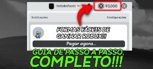 Formas de Robux Fácil (PC e Celular) - Entrega automática - Outros